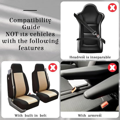 BBTO 43 Pcs Butterfly Car Seat Full Set Butterfly Car Accessories for Women 5 Front Rear Seat Covers Wrist Strap 2 Pcs Cup Mat Armrest Pad 2 Belt Xmas Cover Accessories for SUV(Mint Green, Black)