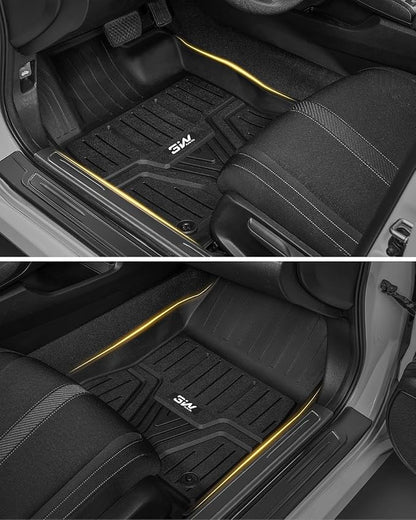 3W Floor Mats & Cargo Liner Fit for 2026 2022-2025 Honda Civic Sedan (Not Fit Hybrid/Manual/Hatchback), TPE Custom Fit Floor Liner and Trunk Full Set Car Mats