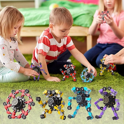 Gokeey 32 Pcs Party Favors for Kids 8-12, Treasure Box Toys for Classroom Prizes, Transformable Fidget Spinners Bulk, Goodie Bag Stuffers for Boys and Girls, Pinata Fillers, Sensory Toys