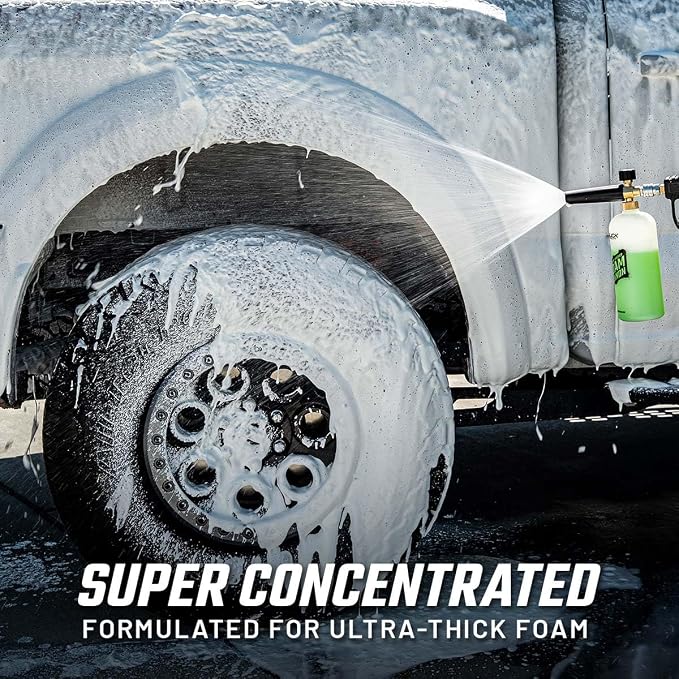 Slick Products Total Off-Road Wash Super Concentrate – Thick Foaming Car Wash Soap with Hybrid-Ceramic Formula for Dirt Bikes ATV UTV Trucks Jeeps and More – Foam Cannon Ready – 128 oz