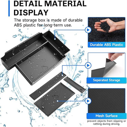 SXCY for 2026 Nissan Pathfinder Center Console Organizer Tray for 2022-2026 Nissan Pathfinder Accessories Center Console Tray 2026 Pathfinder Armrest Console Organizer Tray