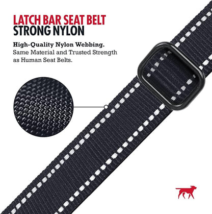 Tuff Pupper Dog Car Safety Belt | Adjustable 16–26" Latch Hook Seatbelt Restraint for Dogs | Heavy-Duty Nylon Webbing, All-Metal Hardware & 360° Swivel Carabiner | Universal Fit for Cars, Trucks & SUV