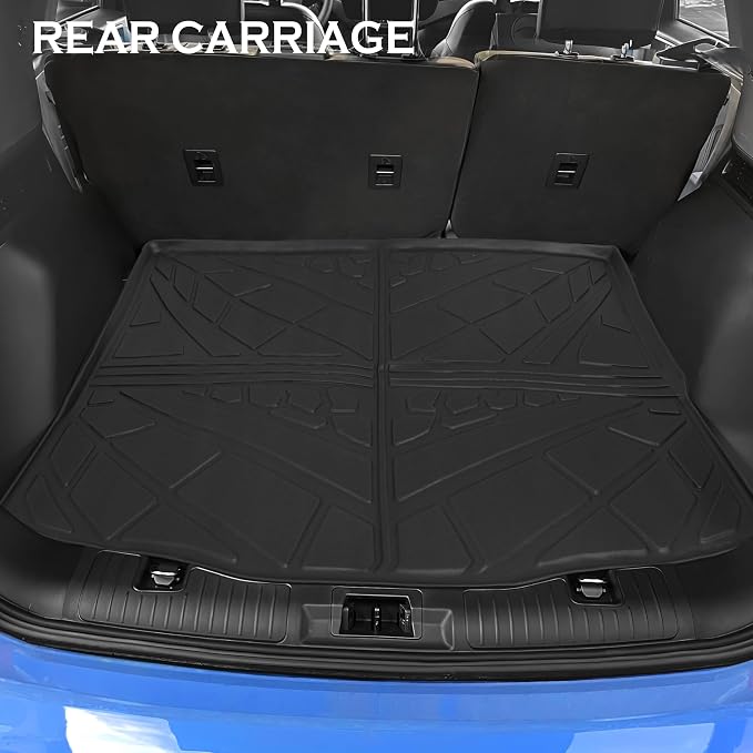 KARPAL Floor Mats for 2020-2025 2026 Ford Escape (NOT Fit Hybrid), Custom Fit TPE All Weather Ford Escape Accessories 1st & 2nd Row Floor Liner & Cargo Liner