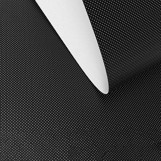 JuCheng Leather Repair Patch 8x79 Black, Breathable Perforated Adhesive Self-Adhesive Repair Patch, Furniture Couch Car Seats Office Chairs Sofa Repair Patch Refurbished Patch (Black, 8x79inch)