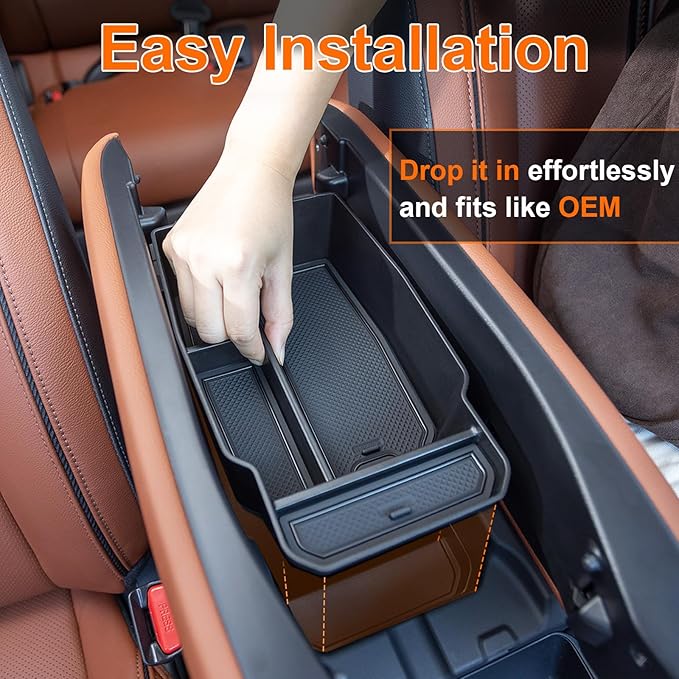 Center Console Organizer Tray Compatible with 2026 2025 2024 2023 Mazda CX-50 Armrest Organizer Tray Secondary Storage ABS Plastic Accessories (NOT FOR CX-5)