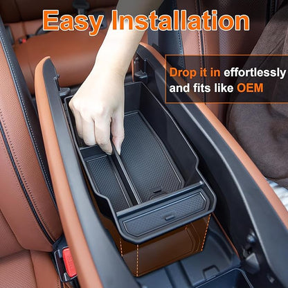 Center Console Organizer Tray Compatible with 2026 2025 2024 2023 Mazda CX-50 Armrest Organizer Tray Secondary Storage ABS Plastic Accessories (NOT FOR CX-5)