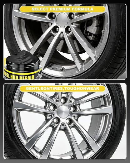 Car Tire Shine with Sponge,Tire Coating Paste,Tire Polishing Paste,Long-Lasting Tire Dressing with Wet Gloss Look Finish,Car Tire Shine for Trucks Sedans RVs SUV(1Pcs)