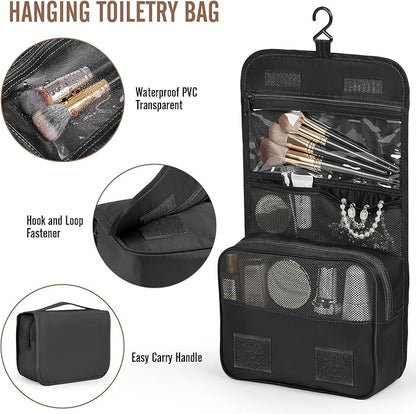 Veken 10 Set/8 Set Packing Cubes for Travel Essentials,Anti-Wrinkle Buckled Suitcase Organizer for Shoe & Toiletry Bag,Carry On Luggage Bag for Airplane & College Dorm Room Accessories,Women Men Gifts