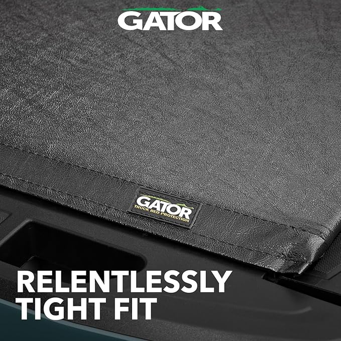 Gator Soft Roll Up Truck Bed Tonneau Cover - Easy-to-Install - No-Drill Installation - Durable Vinyl Roll Up Tonneau Cover - Low-Profile Design - 2019-2026 Chevy/GMC Silverado/Sierra 5'10" Bed