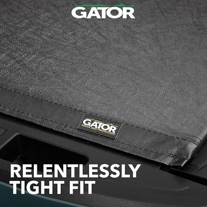 Gator Soft Roll Up Truck Bed Tonneau Cover - Easy-to-Install - No-Drill Installation - Durable Vinyl Roll Up Tonneau Cover - Low-Profile Design - 2019-2026 Chevy/GMC Silverado/Sierra 5'10" Bed