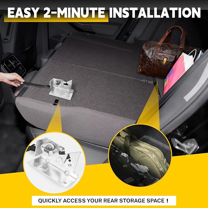 All-in-One Pre-Assembled Rear Seat Release Kit for Ford F-150 F-250 F-350 SuperCab & SuperCrew (2009-2025)