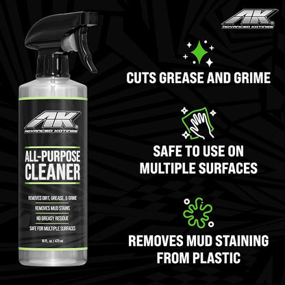 Advanced Kotings All Purpose Cleaner | Interior or Exterior Spray for Cars, ATVs, UTVs, Dirt Bikes, Motorcycles and More | Removes Dirt, Oil, Grime and Shines Surfaces | 16 fl oz Spray - Single Bottle
