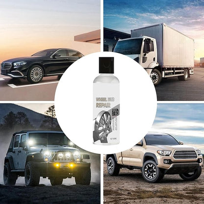 Tire Polish - 100ML Scratch Detailing Agent - Wheel Shine | for Tire Care Metal Debris Exterior Nuts Bolts Iron Fittings Truck SUV Auto