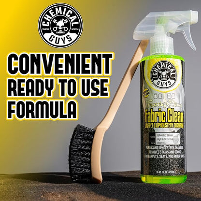 Chemical Guys Foaming Citrus Fabric Clean Carpet & Upholstery Cleaner, Ready to Use, Sprayable (for Carpets, Seats & Floor Mats), Safe for Cars, Home, Office, & More, 32 fl oz, Citrus Scent