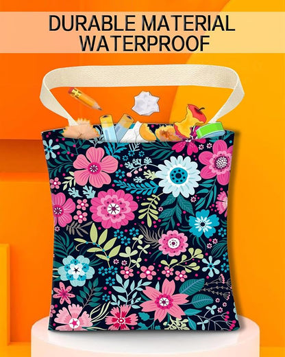 Car Garbage Can, Hanging Car Trash Can Bag for Vehicle, Travelling, Camping, Cute Car Back Seat Organizer, Cute Purple Flowers