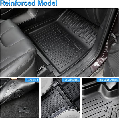 Floor Mats for 2020-2025 Hyundai Palisade 7/8 Passenger, Trunk Mat with Seat Back Cover and Lower Cargo Mat All Weather Interior Protector for 2025 Hyundai Palisade Accessories