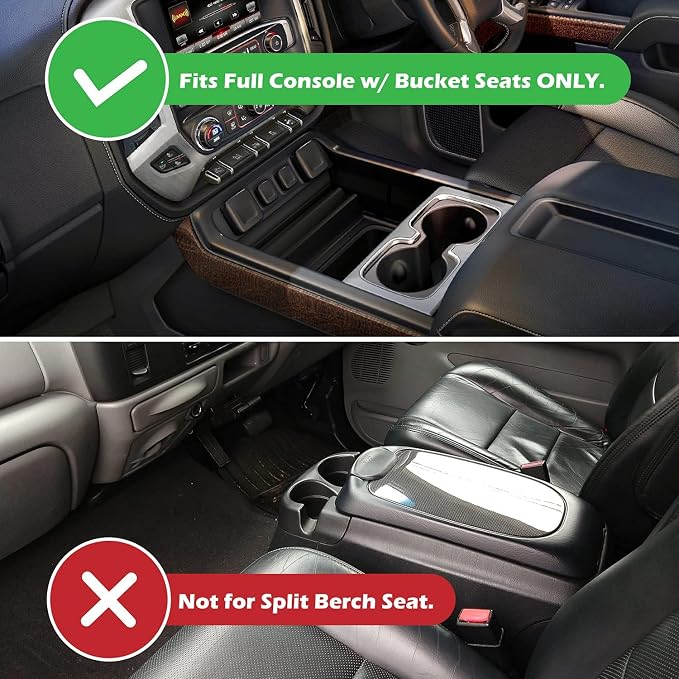 Center Console Organizer Tray fits for 2019-2022 GMC Sierra/Chevy Silverado 1500 Accessories, 2020-2021 2022 2023 Silverado/Sierra 2500 HD/3500 HD