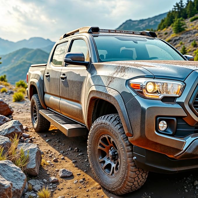 6.5 Inches Running Boards Compatible with 2019-2026 Ram 1500 | New Body Style Crew Cab with 4 Full-Size Doors (Excl. 1500 Classic), Side Step Nerf Bars Side Bars