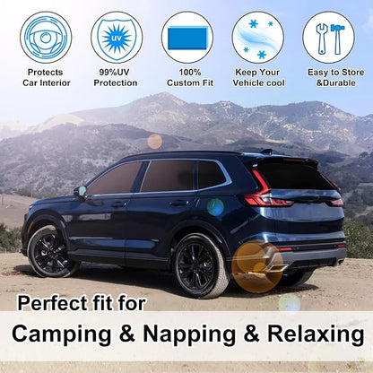 TINGLU Window Shades for Honda CR-V 2023-2026 Accessorie Car Side Full Windows Rear Triangular Windshield Sun Shade Sun UV Rays & Privacy Protection for Camping,Napping,and Relaxing 8PCS