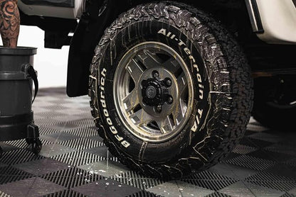 Detail Factory - ProGrip XL Tire Brush - Ergonomic ProGrip Handle - Stiff Synthetic Bristles to Cut Through Grime - Avalanche