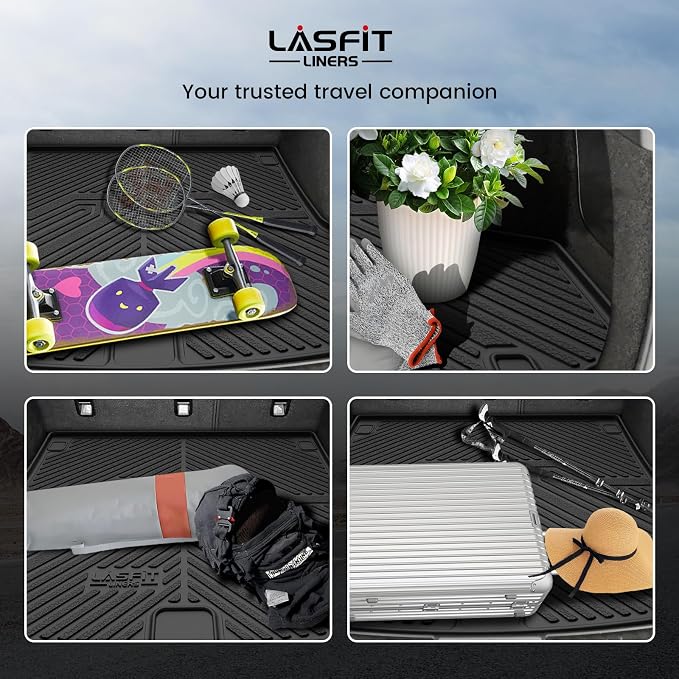 LASFIT Cargo Liner for Acura RDX 2019-2026 Cargo Mat All Weather TPE Trunk Floor Mat Custom Fit for Acura RDX Cargo Tray Non-Slip Rear Trunk Liner, Black