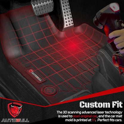Floor Mats Compatible with 2020-2024 2025 2026 GLB, All Weather TPE Floor Liners, Custom Fit Car mats, 1st & 2nd Row, Black