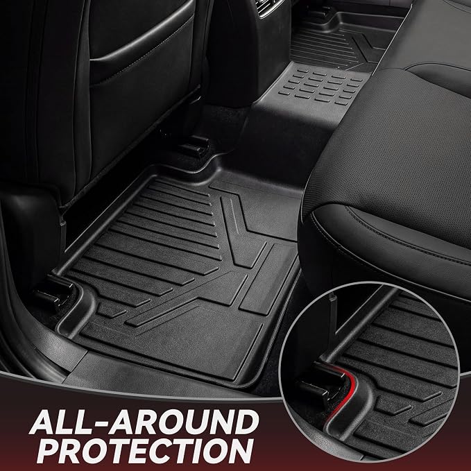 YITAMOTOR Floor Mats & Cargo Liner for Mazda CX-30 2026 2025 2024 2023 2022 2021 2020 Includes 2 Rows and Trunk Mat Set, Cutsom Fit All-Weather Automotive Floor Mat Set Liners, Black