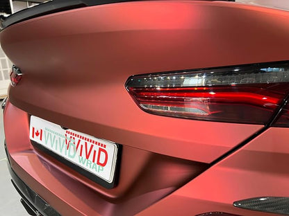 ColorFusion PPF by VViViD, Satin Stealth Chrome Red Dry Apply PPF Vinyl Car Wrap Roll 20ft x 5ft