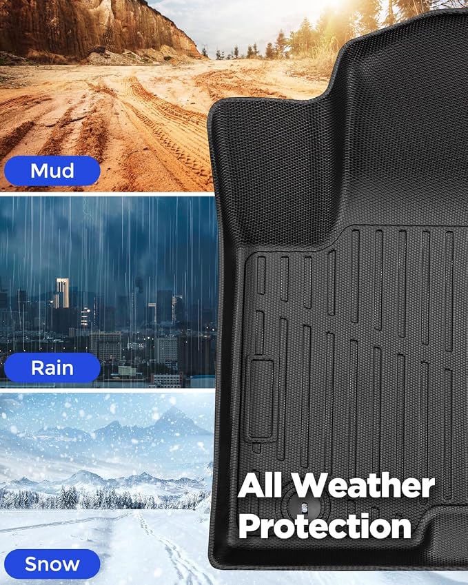 Custom Fit All-Weather Floor Mats & Cargo Liner & Rear Seat Back Protectors for Hyundai Tucson 2022-2026 (NOT Fit PHEV & N line) - Heavy-Duty TPE Liners, Full Coverage, Non-Slip Design Accessories