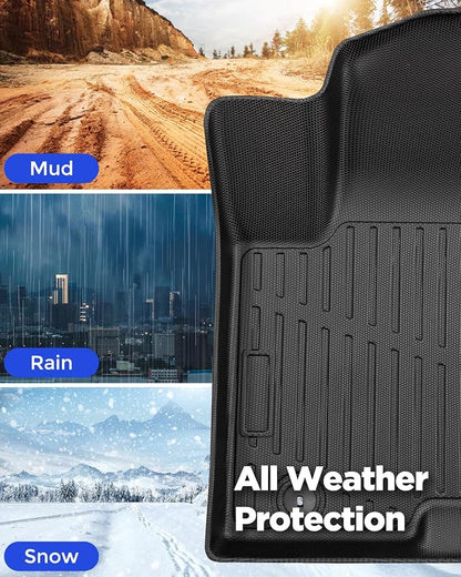 Custom Fit All-Weather Floor Mats & Cargo Liner & Rear Seat Back Protectors for Hyundai Tucson 2022-2026 (NOT Fit PHEV & N line) - Heavy-Duty TPE Liners, Full Coverage, Non-Slip Design Accessories