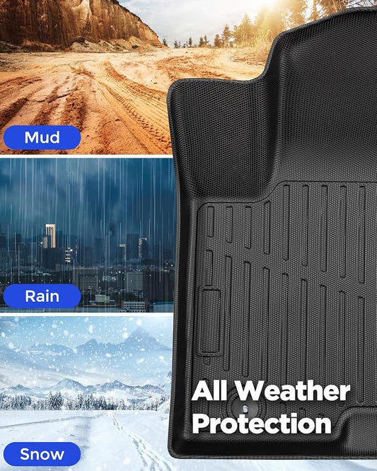 Custom Fit All-Weather Floor Mats & Cargo Liner & Rear Seat Back Protectors for Hyundai Tucson 2022-2026 (NOT Fit PHEV & N line) - Heavy-Duty TPE Liners, Full Coverage, Non-Slip Design Accessories