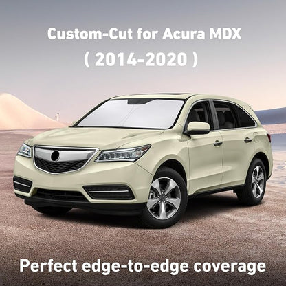 EcoNour Windshield Sunshade Compatible for Acura MDX 2014-2018 2019 2020, Sun Visor for Front Windshield & Window Sun Shade Cover, UV Heat Blocker & Protector, Car Accessories