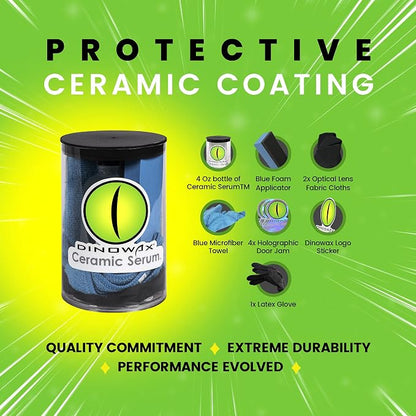Ceramic Serum Kit, Ceramic Coating, Detailing Kit, Car Detailing Supplies, Protect Collection, 4 Oz Serum with Application Accessories