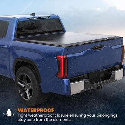 KUIPERAUTO 6 FT Truck Bed Soft Roll Up Vinyl Tonneau Cover Compatible for 2016-2023 Toyota Tacoma Standard Short Fleetside
