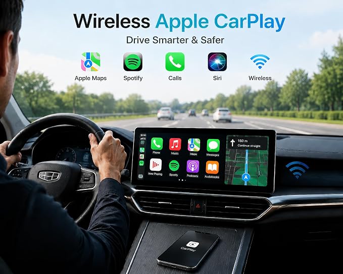 NCP0039 HansPilot CarKit CarBitLink x Baic Jetour Geely Chery Jac Gac Dongfeng Forthing Aeolus Kaiyi Hongqi Changan, Wired Carbitlink Phonelink Easy Connect to Wireless CarPlay Android Auto Adapter