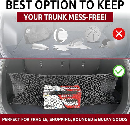 Envelope Style Trunk Mesh Cargo Net for Hyundai Tucson SE/SEL/N Line 2022-2026 - Car Accessories - Premium Trunk Organizers and Storage - Cargo Net for SUV - Vehicle Carrier Organizer
