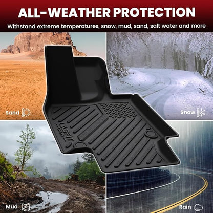 LASFIT Floor Mats & Cargo Mat for Toyota Crown Signia 2025 2026, TPE All Weather Protection Rubber Car Liners Custom Fit for Crown Signia Accessories 1st & 2nd Row & Trunk Mats, Black