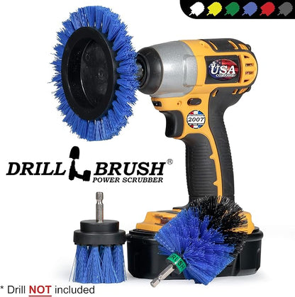 Pool Grout Cleaning Brush Kit - Professional Pool Accessories - Boat Cleaning Supplies - Boat Deck Power Scrubber Set - Tank Cleaner Tools for Home Use - Aquatic Scrubbing Brushes - Deck Scrub Brush