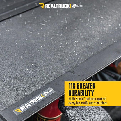 RealTruck BAK MX4 TS Hard Folding Truck Bed Tonneau Cover | 449329TS | Fits 2015-2020 Ford F-150 5' 7" Bed (68.4")