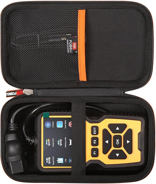 FBLFOBELI Hard Protective Storage Case for ZMOON ZM201/ANCEL/MOTOPOWER MP69033/FOXWELL NT301 NT510 Professional Car OBD2 Scanner Diagnostic Tool (Case Only)