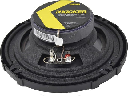 Kicker CS Series CSC65 6.5 Inch Car Audio Speaker with Woofers (2 Pairs)