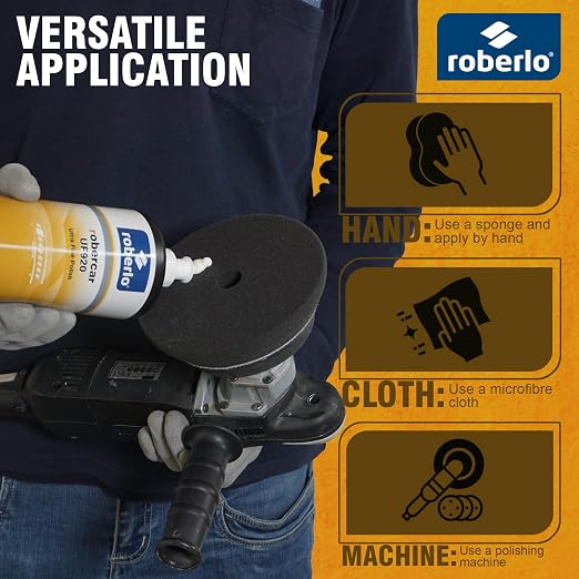 Roberlo ROBERCAR UF920 Ultra Fine Polish - Premium Buffing, Cutting, & Polishing Compound for Automotive Paint Restoration, Polishing Kit - 1KG - High-Gloss Finish