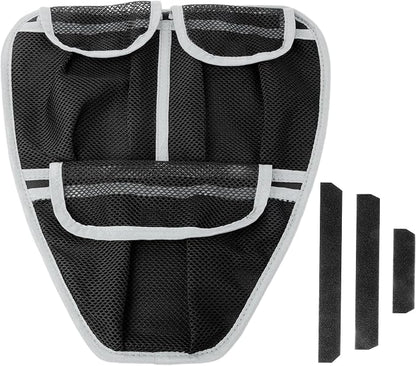Front Trunk Organizer Frunk Tool Bag for Can Am Spyder F3 F3-L F3-S F3-T 2015+ Models - Removable 3 Mesh Pockets Storage Accessories(Gray Piping)