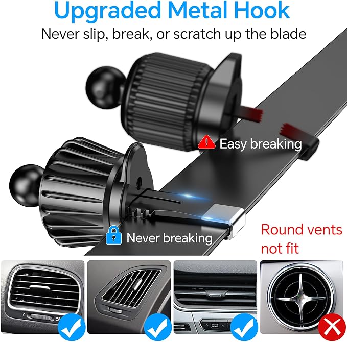 Coolpow for MagSafe Car Mount【Windshield+Vent+Dash】Magnetic Phone Holder for Car Phone Holder Mount Cell Phone Holders for Your Car Accessories Suction Phone Mount for Car Truck Stand for iPhone 17 16