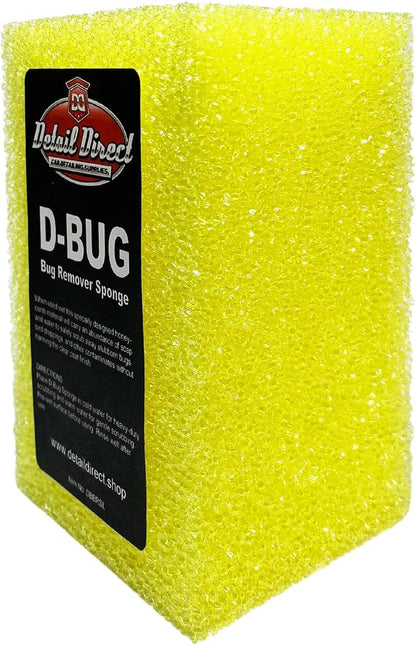 D-Bug Scrubber Sponge for Car Detailing, Yellow