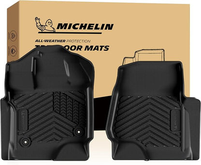 Michelin Vehicle Mats, All-Weather TPE Custom Fit Liner for 2015-2026 Ford F150/2022-2025 Lightning SuperCrew & Super Cab Carpet Floor, First Row, Premier