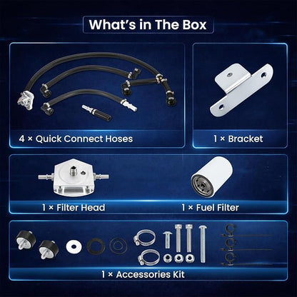 Gen2.1 CP4.2 Disaster Prevention Bypass Kit Compatible with 2011-2025 Ford 6.7L F250/F350/F450/F550 Powerstroke with Installation Instructions-Upgraded Fuel Pipe (CP4-6.7F-BP-G2.1)