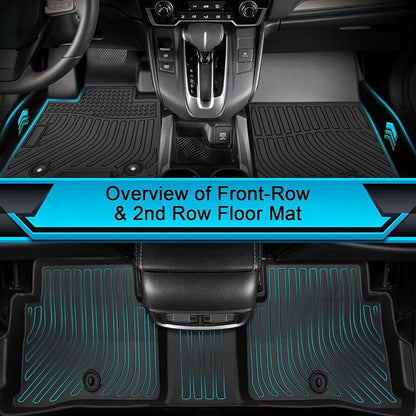 Floor Mats for Kia Sportage 2017-2022 (Gas ONLY), TPE Waterproof Non-Slip All Weather Protection Custom (Floor Mats & Cargo Liner)