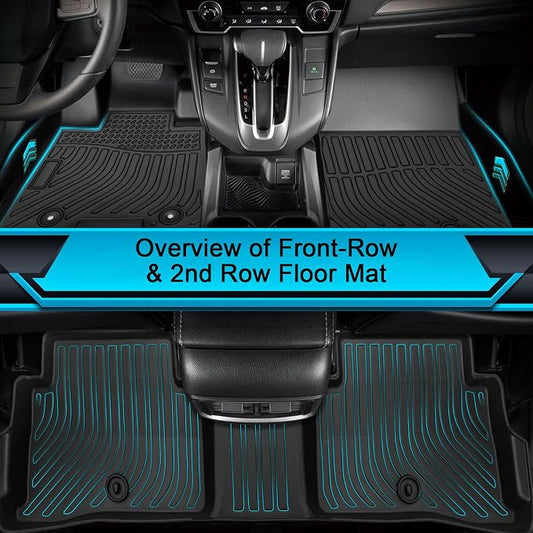 Floor Mats for Kia Sportage 2017-2022 (Gas ONLY), TPE Waterproof Non-Slip All Weather Protection Custom (Floor Mats & Cargo Liner)