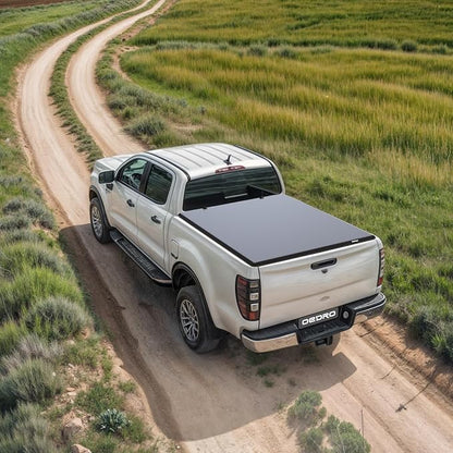OEDRO Soft Quad Fold Truck Bed Tonneau Cover Fit for 2019-2026 Chevy Silverado 1500 / GMC Sierra 1500 New Body Style Without Multi-Flex Tailgate, Fleetside 5.8 Feet Bed